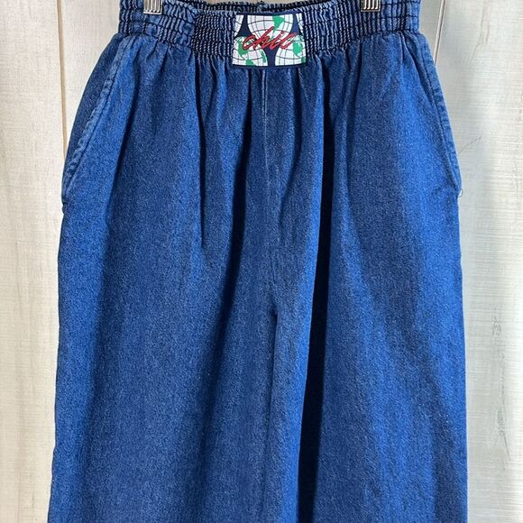 Chic vintage high rise 80s Jeans denim Elastic Waist - Picture 6 of 11